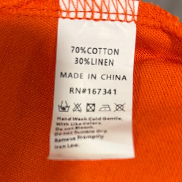 NWT FORTUNE ONE Orange Glowing & Going Maxi Dress, size XL - Picture 11 of 11